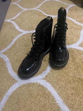 Black Patent Leather AirWair Dr. Martens